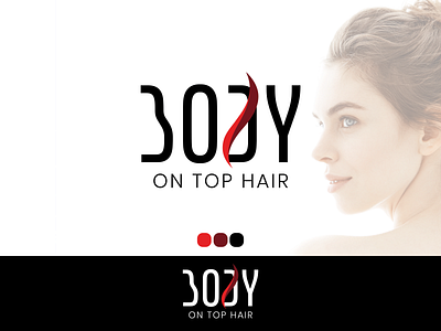 Body On Top Hair Logo Design branding design flat hand drawn icon illustration logo logo design minimal typography vector