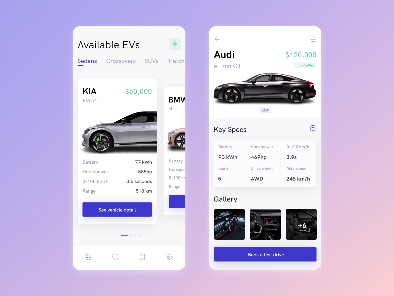 Electric Cars - eCommerce App by Jan Skrabalek on Dribbble