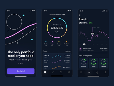 Investment Portfolio Tracker App UI