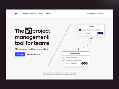 Project Management Landing Page