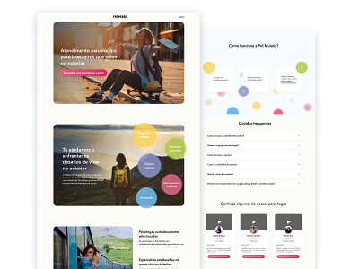 Landing Page Pro Mundo Psychology design landing page ux web design