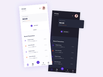 WALLET DASHBOARD clean ui figmaafrica figmadesign nigerian react native uidesign wallet app wallet ui