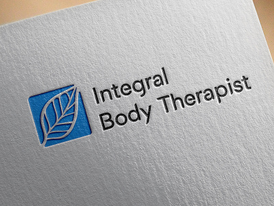 Logo leave logo logotype therapy