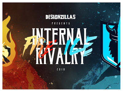 Fire & Ice: The DZ Internal Rivalry agency branding fire ice logo