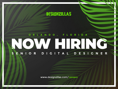 Now Hiring - Senior Digital Designer, Orlando FL digital design florida now hiring orlando web design