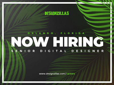 Now Hiring - Senior Digital Designer, Orlando FL