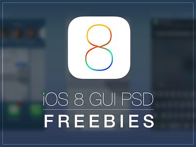 iOS8 GUI PSD Freebies
