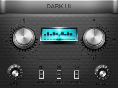 iBBoom Bass UI bullz dark music ui user interface ux volume