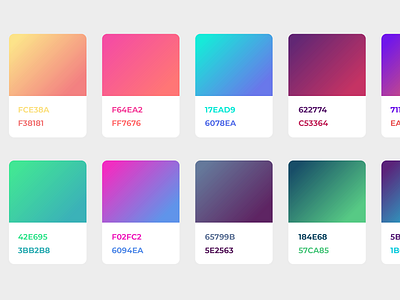 Color Scheme Rebound (by Alexander Zaytsev) app colors design gradient illustrator scheme swatches ui