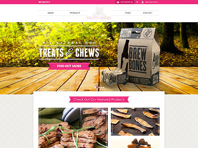 Ecommerce Site Design Pink