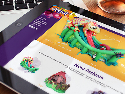 Inflatable Depot - Website First Concept bouncy house fun inflatable redesign responsive web design