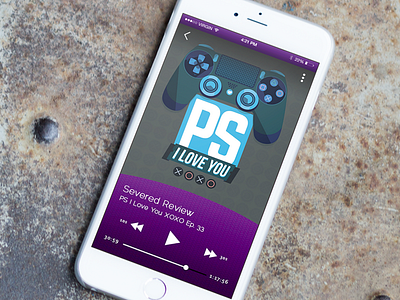 Daily UI #009 / Music Player 009 daily ui kinda funny mp3 music music player podcasts ps i love you xoxo ui