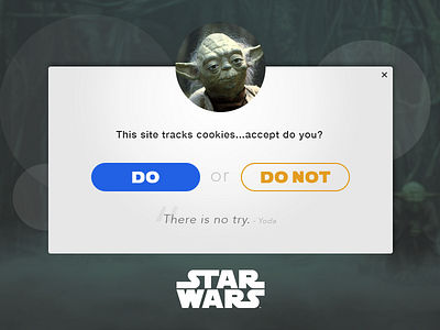 Daily UI #016 / Pop-up 016 daily ui overlay popup star wars ui