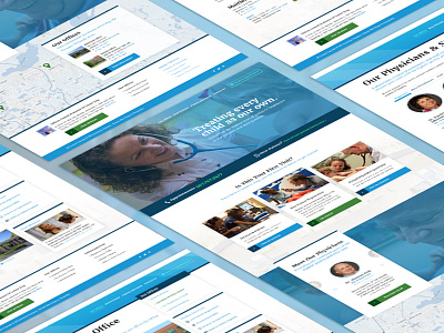 Pediatrics Website Sneak Peek blue designzillas doctor medical pediatrics redesign website zillas