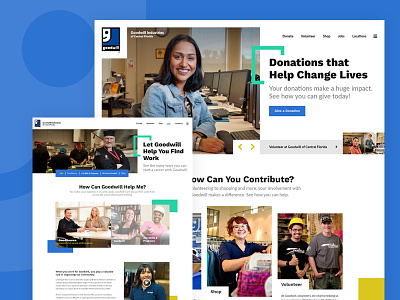 Goodwill Industries of Central Florida charity community designzillas donate goodwill redesign service volunteer website