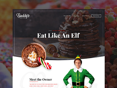 Buddy's Sweets Shop christmas designzillas elf holidays mockthehalls website