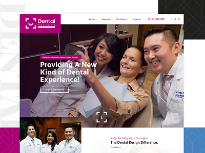 Dental Designs of White Marsh dental dentist designzillas redesign ui web design website