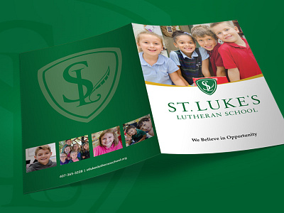 St Luke's Lutheran School | Brochure Folder & Inserts brochure brochure design designzillas folder print private school school