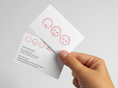 business card for Maja Wetterwald business card design logotype