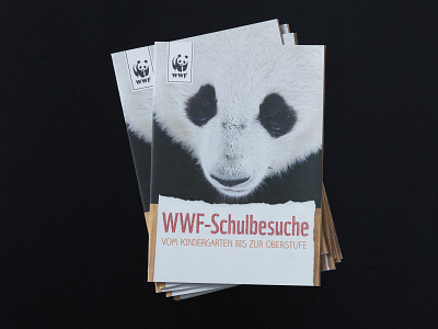 WWF-Schulbesuche flyer design graphicdesign