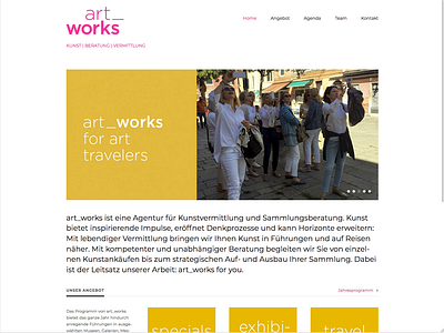 art works / Kunst, Beratung, Vermittlung webdesign