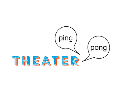 Logo for «Theater ping pong» branding logodesign logotype
