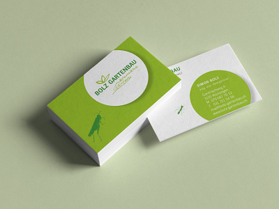 Business Card for «Bolz Gartenbau» business card graphic design illustration