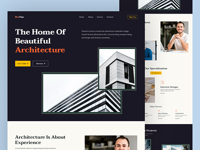 Architectural Studio Website agency architect architectual architecture architecture design architecture landing page architecture web architecture website design studio home page interior design interiors property reale state ui design web website
