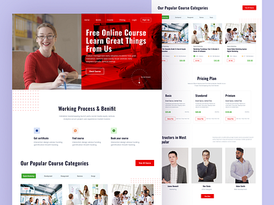 E-learning Landing Page