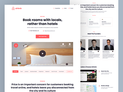 airbnb.pitchpages.io redesign adventure booking app destination flight app home page hotel hotel app hotel booking travel travel agency travel landing page travel website travelling vacation web design website