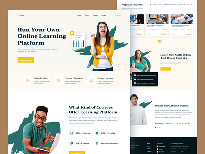 E-Learning Platform Landing Page
