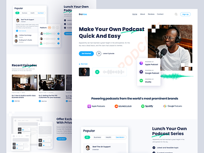 Podcast Platform - Landing Page