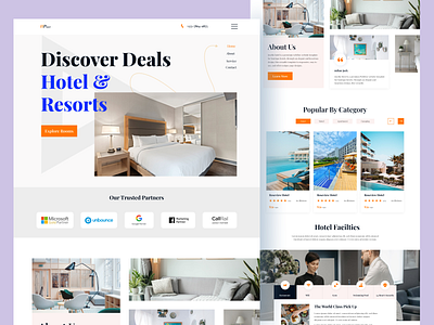 Hotel Booking Website booking home page homestay hotel hotel app hotel website hotels reservation resort room booking traveling web design website design