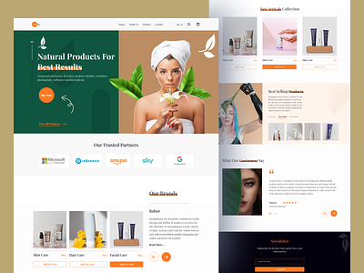 Product page design for Cosmo beauty beauty products cosmetic cosmetics cosmetology e commerce ecommerce ecommerce website hair home page makeup salon salon website skin skincare spa spa website web design website design