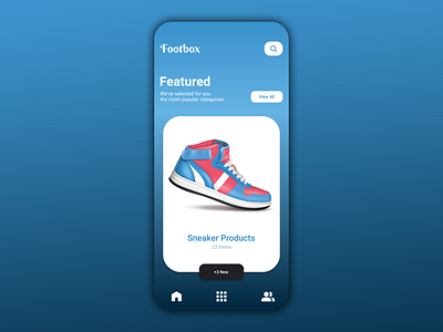 Footbox - A Shoe App Design design mobile app mobile ui shoe app sneakers ui design ui designers