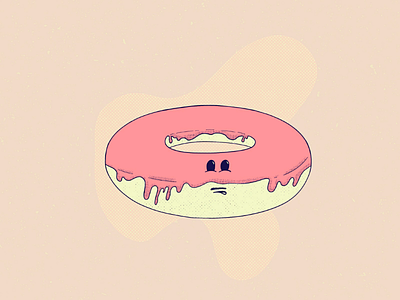 🍩 candy land character design donut sugar texture