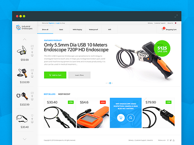 Full Width Online Shop ecommerce flat flat design online store shop store ui web design website