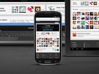 Chrome Devices Responsive Web Mockups devices mobile devices mockup mockups responsive screens