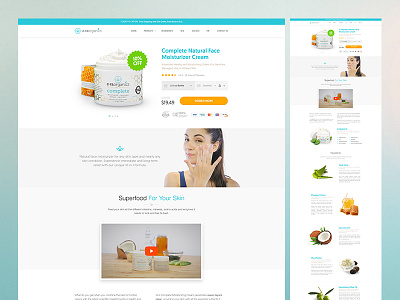 Era Organics - Sales Page ecommerce landing modern page product product page responsive sales page web web design website