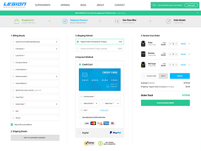 Legion - Express Checkout Page