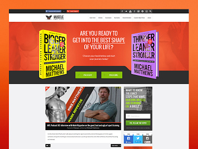 Muscle For Life - Hero Image blog header hero image image web web page