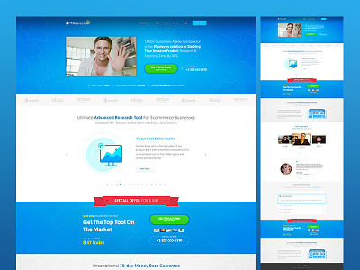 Landing Page Design clean landing product responsive sales sales page service web web site