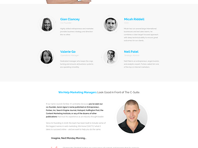Louder Online - About Page by Vasil Kamarashev on Dribbble