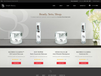 Simple Beauty Ecommerce Homepage Second Version WIP 