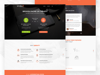 Unduit Landing Page