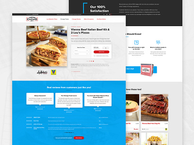 Tastes of Chicago Product Detail Page chicago desktop ecommerce food product product page redesign shopping ui ux web web design