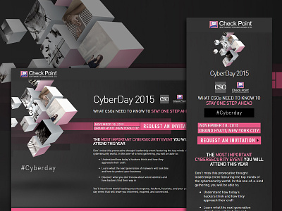 Check Point Cyberday 2015 Landing Page html5 landing marketo mobile page responsive website