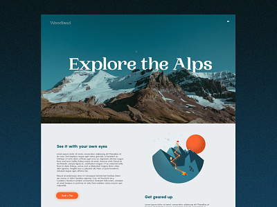 Woodland - Landing page