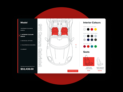 Product card Porsche 911.