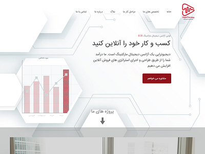 Digital marketing Agency design ui ux web